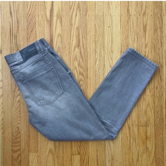 One Teaspoon Freebirds Skinny Jeans Grey Chalk - Picture 3 of 4